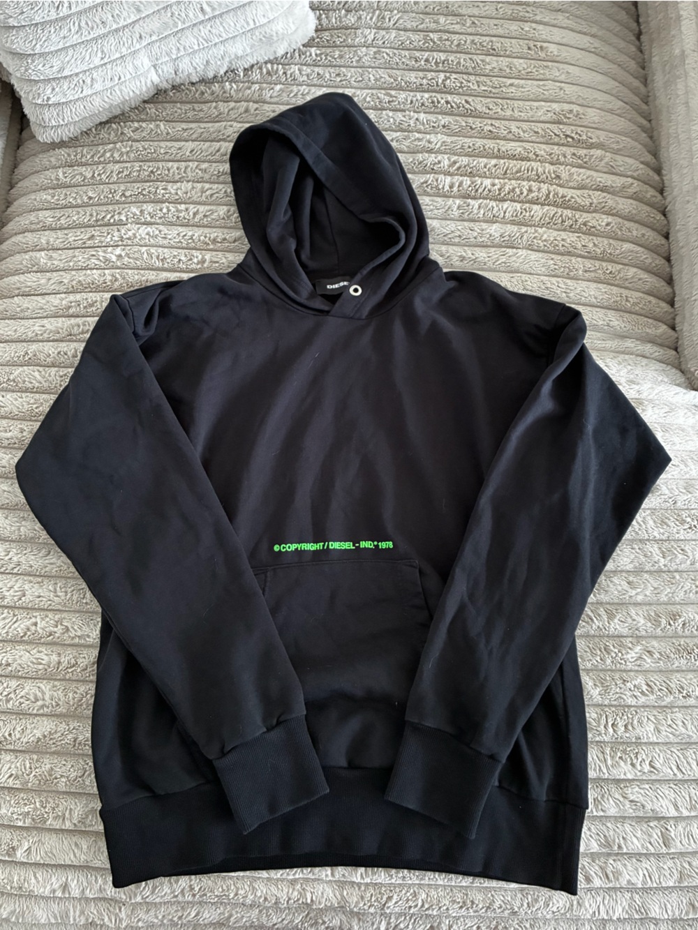 Diesel Black Hoodie with Back Design